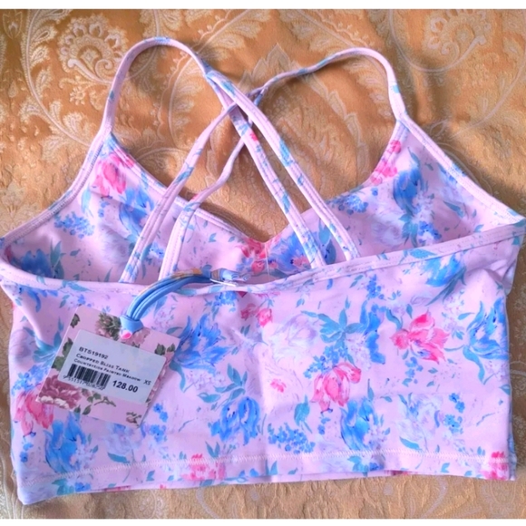 Bandier X Loveshackfancy Cropped Bliss Tank XS - Picture 6 of 6
